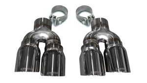Cadillac ATS Performance Exhaust - CORSA Performance - Twin 4in Polished Pro-Series Tip Kit - Polished - `16-`19 Cadillac ATS Performance Exhaust - CORSA Performance - Twin 4in Polished Pro-Series Tip Kit - Polished - `16-`19